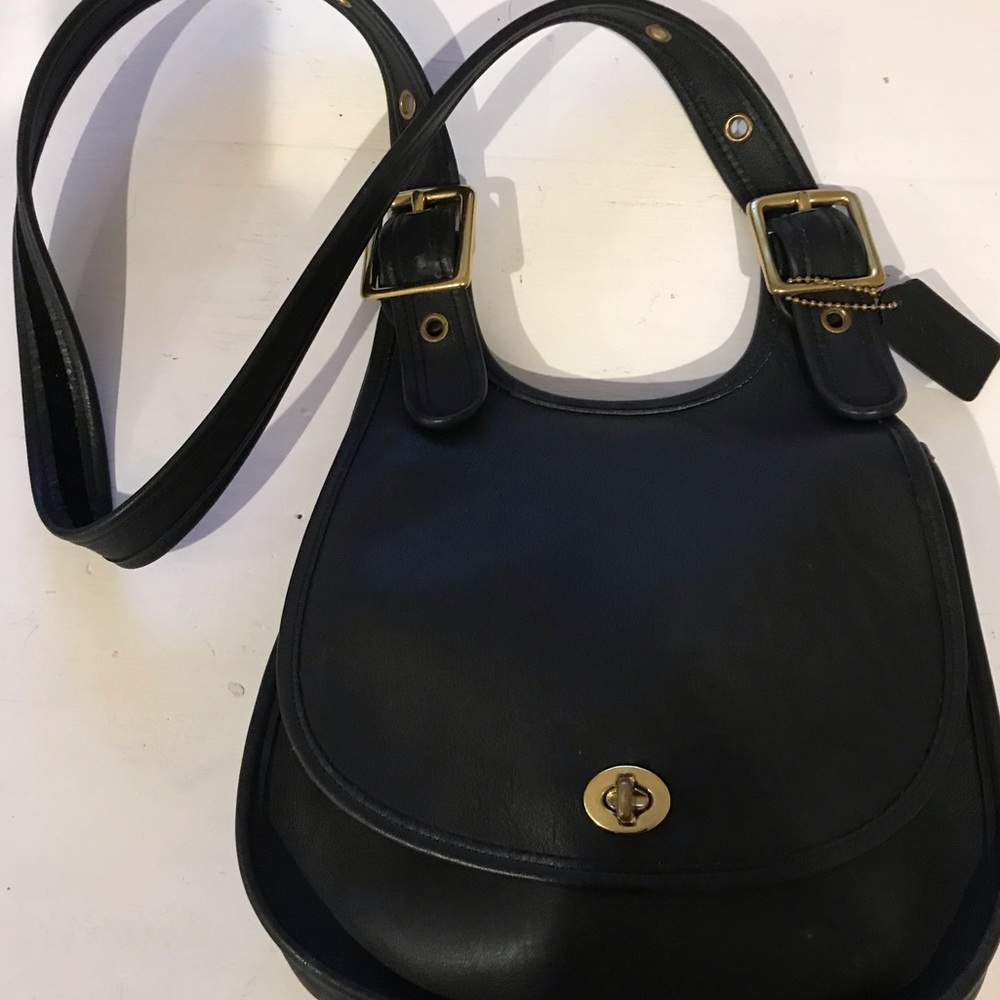 Vintage Coach Saddle Bag